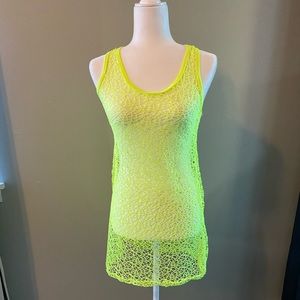 NWOT Ingear Neon Yellow Mesh Tank